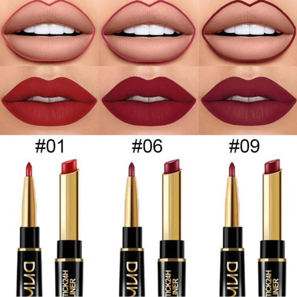 DNM Magic Lipstick 24 Hours Original Lip Liner Makeup Long Lasting #01 #09 #06